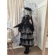 Miss Point Point Garden Embroidered 6-Tier Skirt(Reservation/3 Colours/Full Payment Without Shipping)